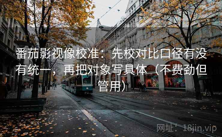 番茄影视像校准：先校对比口径有没有统一，再把对象写具体（不费劲但管用）